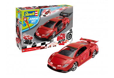 Revell Junior Kit auto 00835 Pull Back Rallye Car, Červené (1:20)