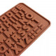 Silikonová forma na čokoládu - písmenka