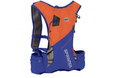 Spokey Sprinter Cyklistický a běžecký batoh 5 l, oranžovo-modrý
