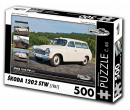 Puzzle č. 80, Škoda 1202 STW Sanitní vůz (1961) 500 dílků