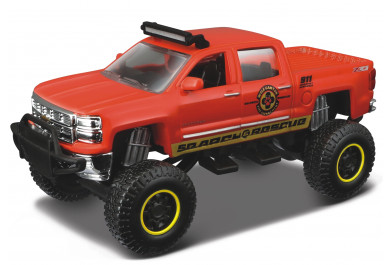 Maisto Chevrolet Silverado 1500 Z71 (2014) 4x4 Rebels, Červený 1:57