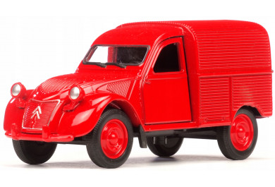 Welly Citroën 2CV Fourgonnette, red 1:34-39