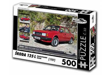 Puzzle č. 32, Škoda 125 L Pravostranné řízení (1989) 500 dílků