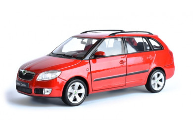 Welly Škoda Fabia Combi Červená (2009) 1:24