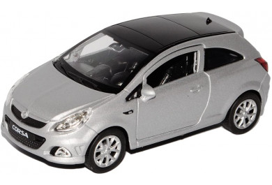 Welly Opel Corsa OPC, Stříbrný 1:34-39