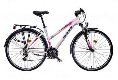 Mayo XR Basic Trek Flat dámské trekové kolo 2025 bílo-růžová