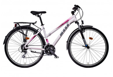 Mayo XR Tour Trek Flat Dámské trekové kolo 2025 bílo-růžová