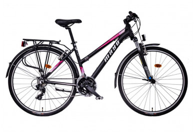 Mayo XR Tour Trek Flat Dámské trekové kolo 2025 černo-růžové