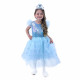 Rappa Dětský kostým princezna Modrá vel. L (129-140 cm)