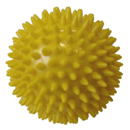 Masážní míč ježek 90 mm, Žlutý