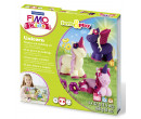 FIMO sada kids Form & Play Jednorožci, 4 x 42g
