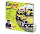 FIMO sada kids Form & Play Stavební auta, 4 x 42g