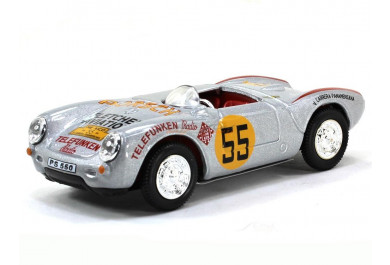 Cararama Porsche 550A Racing Silver 1:43