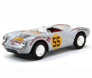 Cararama Porsche 550A Racing Silver 1:43