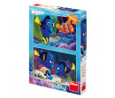 Dino Puzzle set Hledá se Dory, 2x77 dílků