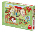 Dino Toys Maxi puzzle Zvířátka na statku - 100XL dílků