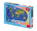 Dino Toys Maxi puzzle Mapa světa - 300XL dílků