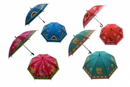 Dětský vystřelovací deštník - mix barev