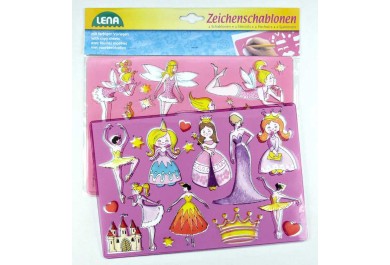 Kreslící šablony princezny, baletky