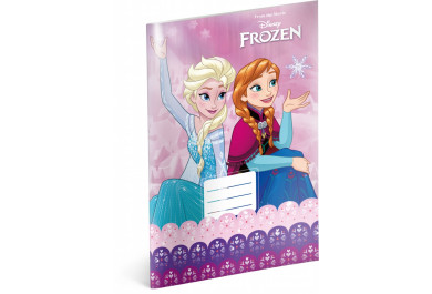 Školní sešit Frozen – Ledové království Pink, A4, 20 listů, nelinkovaný