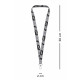 BAAGL Přívěsek na klíče dlouhý – lanyard, šedý