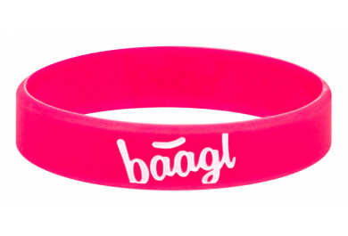 BAAGL Svítící náramek Logo růžový