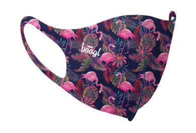 BAAGL Antibakteriální rouška pro dospělé Flamingo