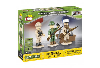 Cobi 2037 3 figurky s doplňky French Armed Forces, 30 kostek