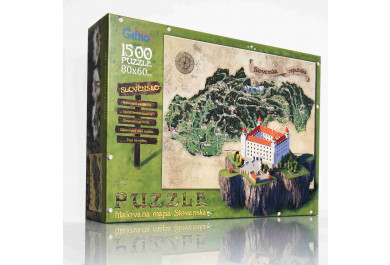 Giftio Puzzle 1500 dílků Mapa Slovenska