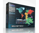 Giftio Puzzle 1500 dílků Mapa Světa