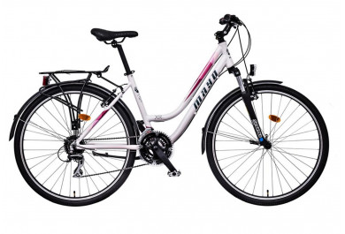 Mayo XR Basic Trek Low Dámské trekové kolo 2025 bílo-růžové