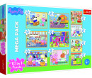 Trefl Puzzle 10v1 Prasátko Peppa s přáteli