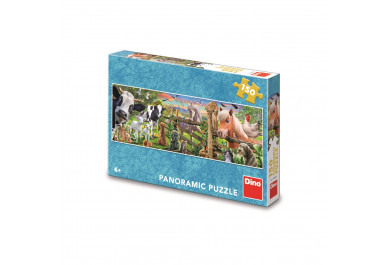 Dino Panoramatické puzzle Farma 150 dílků