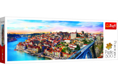 Trefl Panoramatické puzzle Porto, Portugalsko 500 dílků