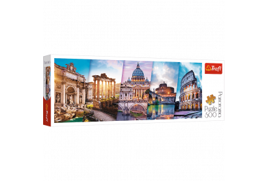 Trefl Panoramatické puzzle Cestování do Itálie 500 dílků