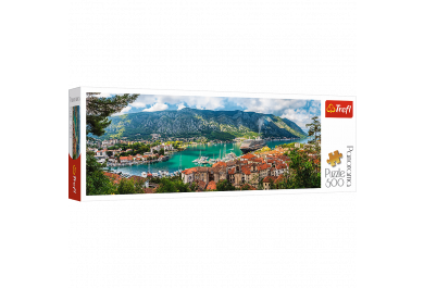 Trefl Panoramatické puzzle Kotor, Montenegro 500 dílků