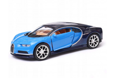 Welly Bugatti Chiron Modrá 1:34-39