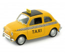 Welly Fiat Nuova 500 Taxi, žlutý 1:34