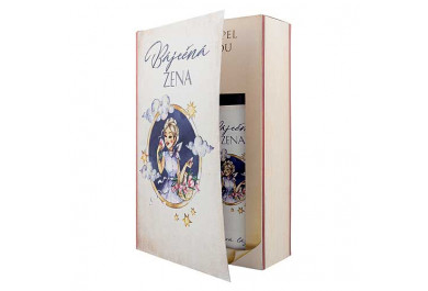 Bohemia Gifts Sada kniha báječná žena, sprchový gel 200 ml a lázeň 200 ml