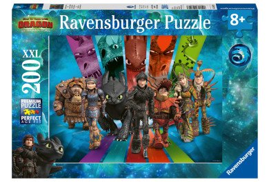 Ravensburger Puzzle Jak vycvičit draka 3, Dračí jezdci 200 dílků