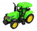 MaDe Traktor na setrvačník, světlo, zvuk, zelený, 14cm