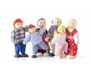 Woody panenky do domečku, Rodina 6 ks