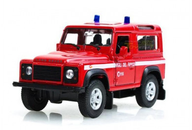 Welly Land Rover Defender Vigili del Fuoco (hasiči) 1:34-39