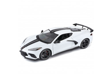 Maisto Chevrolet Corvette Stingray Coupe (2020) Bílá 1:18