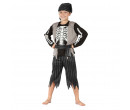 Dětský kostým na karneval Kostra Pirát, 120-130 cm