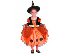 Dětský kostým na karneval Dýňová čarodějka, 92-104 cm
