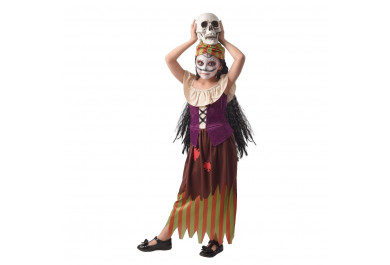 Dětský kostým na karneval Čarodějka, 130-140 cm