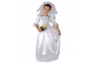 Dětský kostým na karneval Nevěsta, 120-130 cm