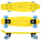 Spokey Fish Pennyboard se svíticími LED kolečky, žlutý