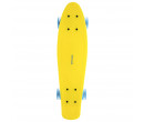 Spokey Fish Pennyboard se svíticími LED kolečky, žlutý